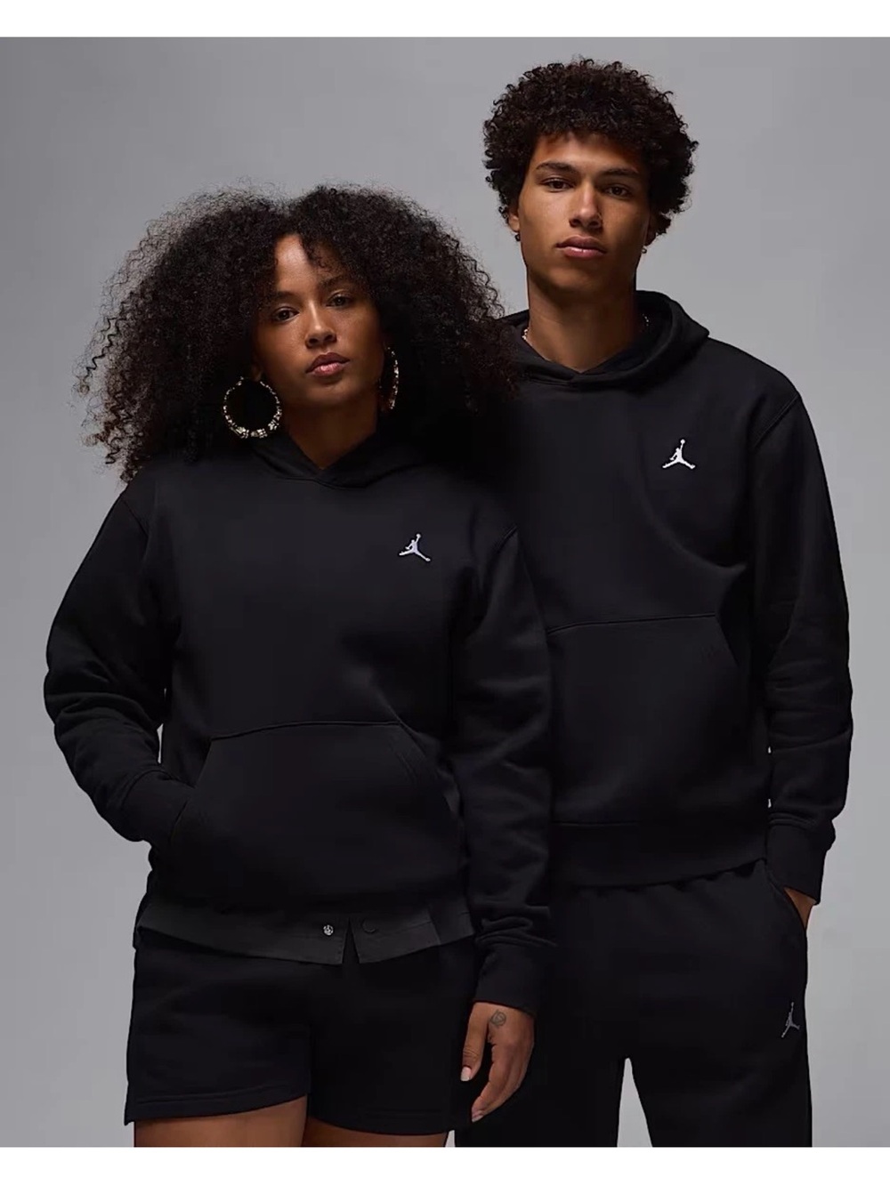 Jordan Black Men's Pullover Hoodie with Small Jumpman Logo